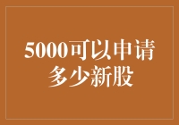 5000元人民币，究竟能买到多少新股？