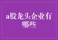 A股龙头企业概览：打造中国经济版图中的中流砥柱