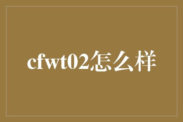 cfwt02怎么样