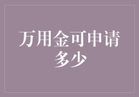 万用金贷款额度的解析与优化策略