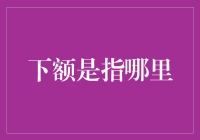 下额，您可能是说下巴？别说我没提醒您，你的发音可能要多加练习了！