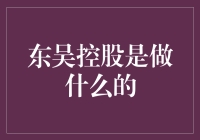 东吴控股：带你走进吴门情结，一起控股未来！