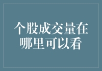 如何像侦探一样追踪个股成交量：从新手到股市侦察兵的进阶之路