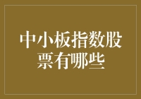 中小板指数股票是个啥？股市新手必看！