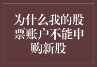 为啥我那点儿可怜的股票账户就不能玩儿一把新股申购？