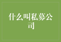 私募公司：通过独特投资渠道引领资本市场的明日之星