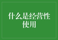 经营性使用：从定义到实践的全面解析