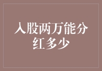 股市新手的奇幻漂流记：入股两万，能分红多少？