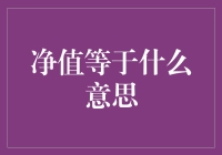 净值等于什么意思：投资理财中的核心概念解析