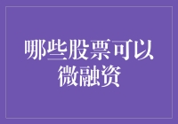 从股票市场借鸡生蛋：哪些股票可以微融资？