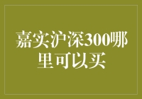 嘉实沪深300：哪里可以买到？