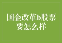 国企改革背景下的B股市场：战略机遇与挑战