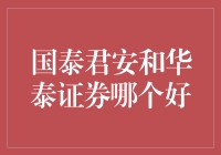 国泰君安与华泰证券：券商巨头的对比分析