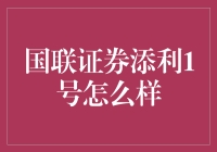 国联证券添利1号：稳健收益与风险控制的杰出代表