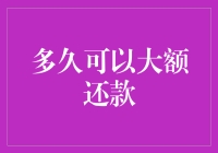 信贷世界的秘密：揭秘多久可以进行大额还款