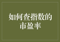 手把手教你查指数的市盈率：指数其实也有内涵