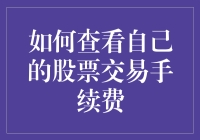 如何查看自己的股票交易手续费：一个全面指南