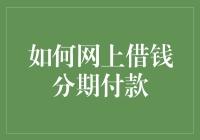 网上借钱分期付款：从菜鸟到高手的晋级之路