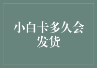 小白卡的发货时间解析：从下单到收货的全流程