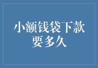 小额钱袋下款究竟需要等待多少时日？