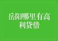 岳阳的高利贷借款现状与分析