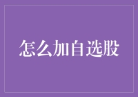 投资者的智慧：构建个人股票投资组合的自选股策略剖析