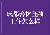 当地金融：成都善林金融工作体验分享与观察报告