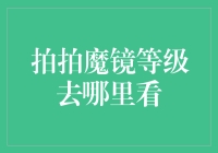 拍拍魔镜等级去哪儿看？它居然要看我心情？