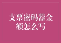 支票密码器金额怎么写？——一个会计新手的搞笑经历