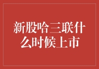 哈三联新股上市：全面解析新股上市时间与价值潜力