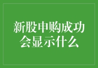 新股申购成功，显示信息背后的价值解析