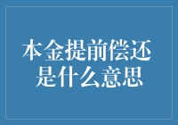 本金提前偿还：金融活动中的合理选择