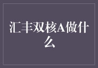 汇丰双核A：带你体验阴阳平衡的职场新境界