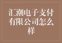 汇潮电子支付有限公司怎么样