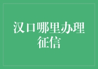 汉口哪些机构能办理个人征信报告查询？