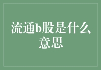 流通B股是啥？看这里就懂了！