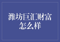 【潍坊巨汇财富怎么样？探究其投资潜力和风险】