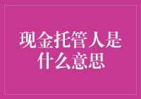 现金托管人是什么意思：构建金融生态的桥梁