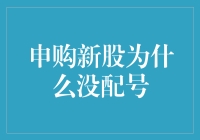 新股申购没配号？原来是我被数字黑洞吸走了！