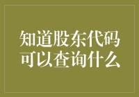 知道股东代码可以查询什么：股东权利的透明化与深化