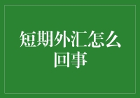 短期外汇交易策略与风险控制