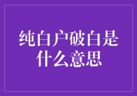 纯白户破白秘籍：揭秘零基础玩转金融圈！