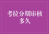 考拉分期审核多久？不知道，但我知道等得我快想吃树叶了！