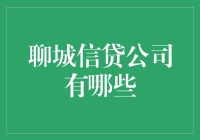 聊城信贷公司概览：探索适合你的融资选择