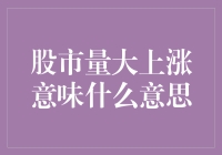 股市量大上涨，股民欢呼，专家脸红：这到底意味着什么？