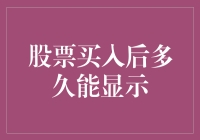 股票买入后多久能显示：让你的钱包瞬间变大，但显示却要等几分钟？