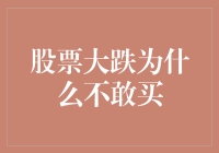 股票市场大跌，为何投资者不敢迎风破浪？