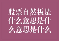 股票自然板：市场自然演进的产物与投资策略分析