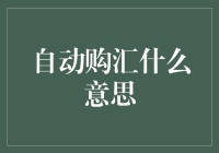 自动购汇：从外汇小白到外汇大神的神奇转换