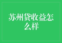 苏州贷收益探析：专业视角下的深度解读